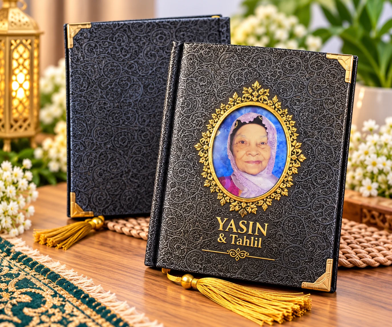 Contoh Buku Yasin hardcover bahan TC atau RCP