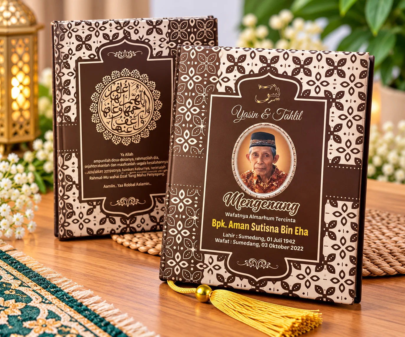 Contoh Buku Yasin hardcover ukuran A5